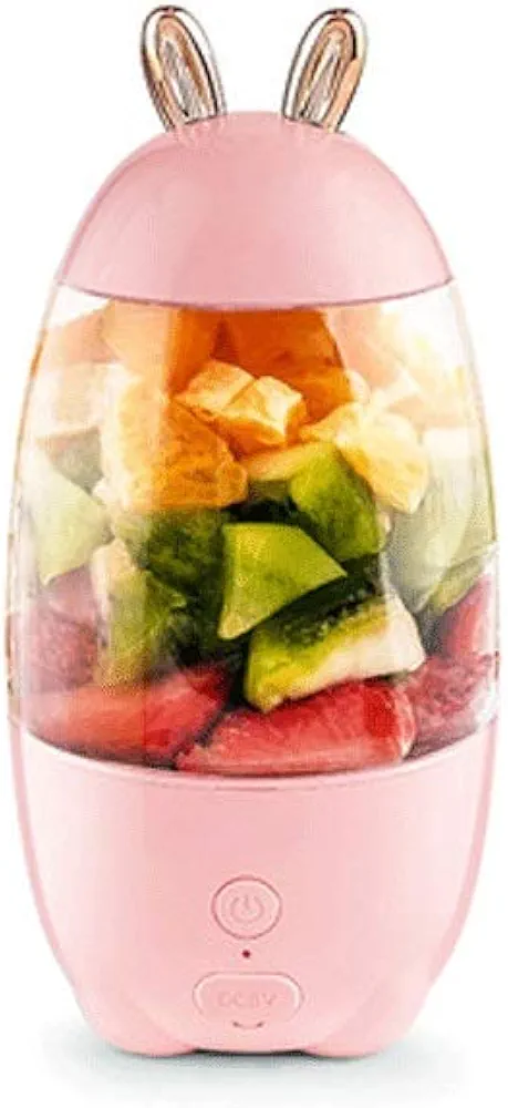 Portable Blender Cordless Personal Blender Juicer Mini Mixer Smoothie Blender with USB Rechargeable 300ml Home Sports Travel (C)