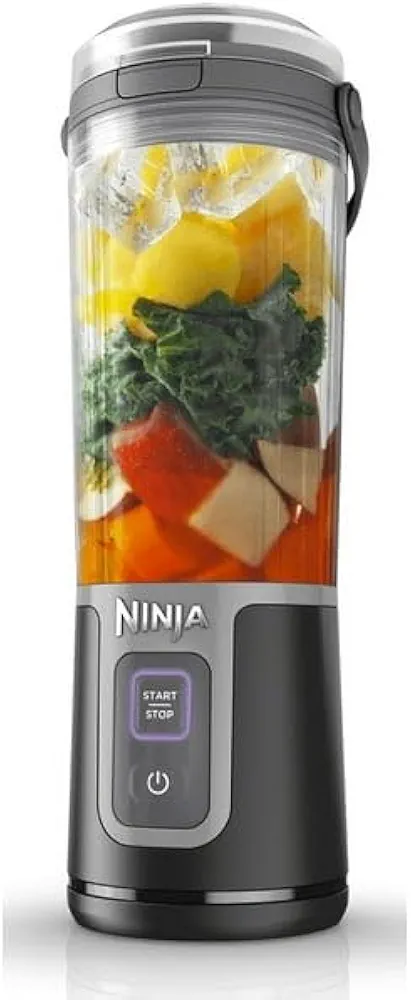 Blast 16 oz. Portable Blender with Leak Proof Lid and Easy Sip Spout, Black, BC100BK,RECHARGEABLE BASE, EASY TO CARRY