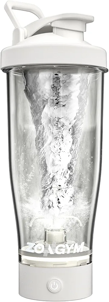 Electric Protein Shaker Bottle, 24 oz USB Rechargeable Blender Bottles, Shaker cups for Protein Mixes with BPA Free, Blender Replacement Parts, Made with Tritan Portable Blender Cup for Protein Shakes
