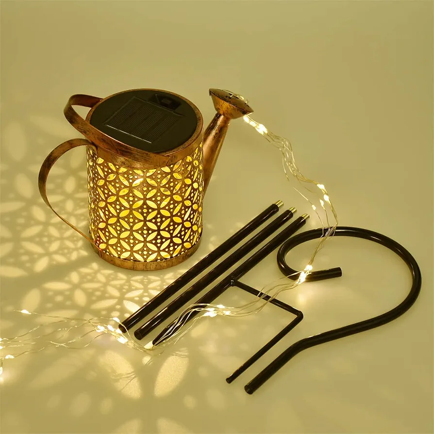 Solar Hanging Lanterns - Waterproof Watering Can with Warm Lights for Lawn,Patio,Garden Decor - Perfect Yard,Pathway Decorations - Ideal Outdoor Gardening Gifts for Grandma,Mom,Women Birthday