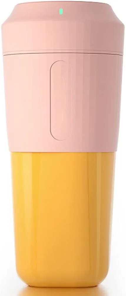 Liusj JUnst Portable Blender,Cordless Personal Blender Juicer,Mini Mixer, Shakes and Smoothies Mixer with USB Rechargeable,with Travel Cups and Lid for Office Gym Sports Camping (Color : Pink)