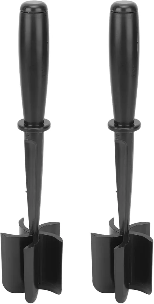 MEAT MASHER EFFICIENT GRIP ERGONOMIC HANDLE NYLON GROUND BEEF SMASHER KITCHEN CHOPPER BLACK 2PCS