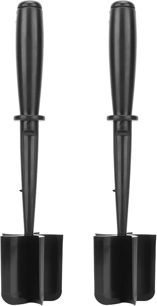 2 Pack Meat Chopper, Heat Resistant Meat Masher Non Stick Nylon Meat Chopper for Chicken Potato Hamburger, Potato Masher, Black