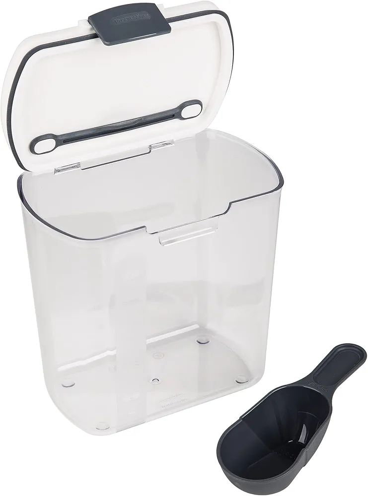 PrepWorks Storage Container for Grains, Clear Plastic and Hinged Lid, 2.5 Quarts