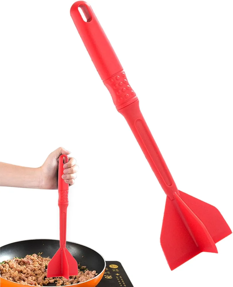 Meat Chopper - 29.5cm Nylon Meat Masher | Beef Smasher Heat Resistant Meat Smasher Tool | Masher and Smasher for Ground Beef | Reusable Meat Smasher for Cooking