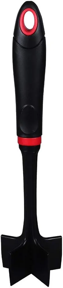 Meat Chopper & Masher -Multi Use: Avocado, Potatoes etc. Dishwasher Safe (Black with red)