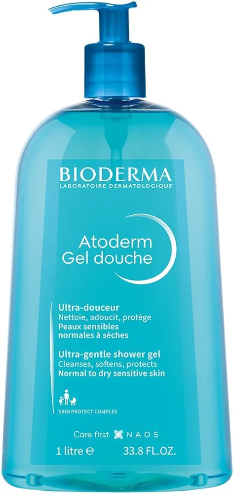 Bioderma - Atoderm - Hydrating Shower Gel - Moisturizing Face and Body Cleanser - Body Wash for Normal to Dry Sensitive Skin
