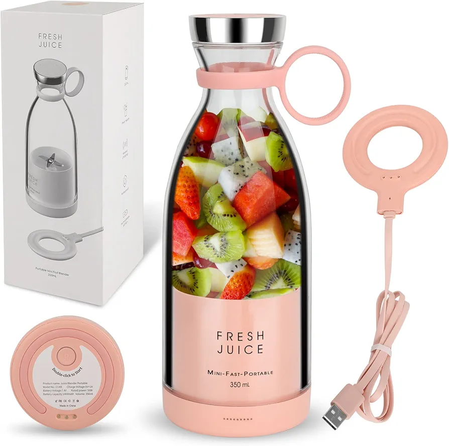 Personal Size Blender, Portable Blender, Battery Powered USB Blender Small Blender, Blender, Hand Blender, Cup Blender