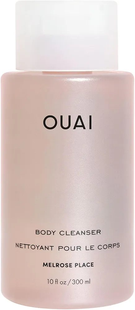 OUAI Body Cleanser, Melrose Place - Foaming Body Wash with Jojoba Oil and Rosehip Oil to Hydrate, Nurture, Balance and Soften Skin - Paraben, Phthalate and Sulfate Free Skin Care Products (10 Fl Oz)