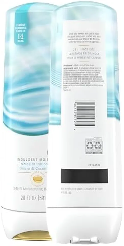 Indulgent Moisture Body-Wash for Women, Caribbean Guava and Coconut Scent - Infused with Vitamin B3 (20 fl oz).
