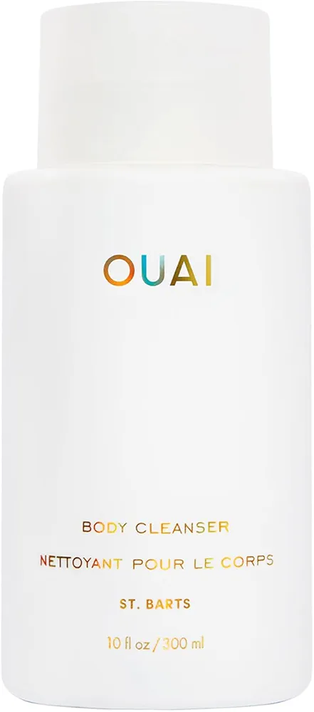 OUAI Body Cleanser, St. Barts - Foaming Body Wash with Jojoba Oil and Rosehip Oil to Hydrate, Nurture, Balance and Soften Skin - Paraben, Phthalate and Sulfate Free Skin Care Products (10 Fl Oz)